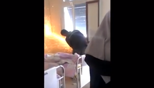 مستشفى البشير ينفي حادثة أعمال الصيانة داخل غرف المرضى :الفيديو ليس في الأردن