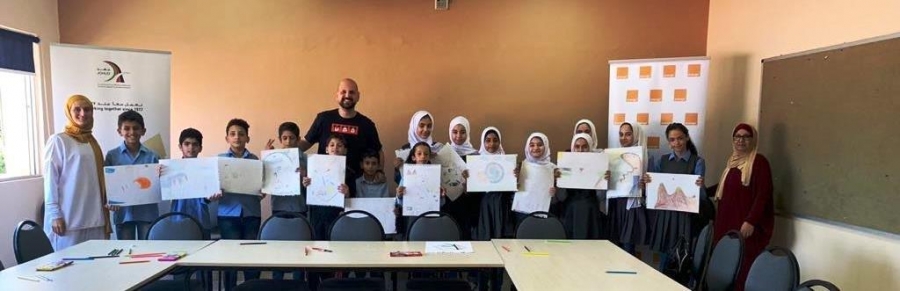 Orange الأردن تدعم ورشة الرسّام العبداللات لطلبة الرجاء لتعليم المعاقين سمعيا