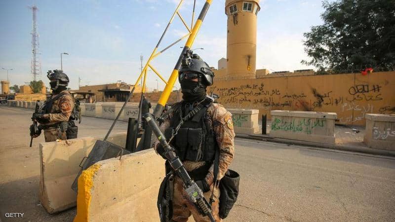 سقوط قذائف صاروخية قرب السفارة الأميركية في بغداد